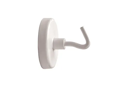 Magneet met haak MAUL 36mm trekkracht 6kg wit 5 stuks