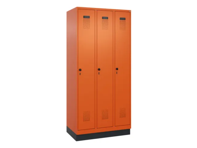 locker voor scheiding van kleding,HxBxD 1950x900x500mm,3vak
