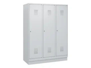 schoollocker,HxBxD 1630x1200x500mm,3vak,vak B 400mm,cil.-slot,sokkel - 2