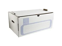 Archiefcontainer voor Archiefdozen met een rug van 100mm Wit