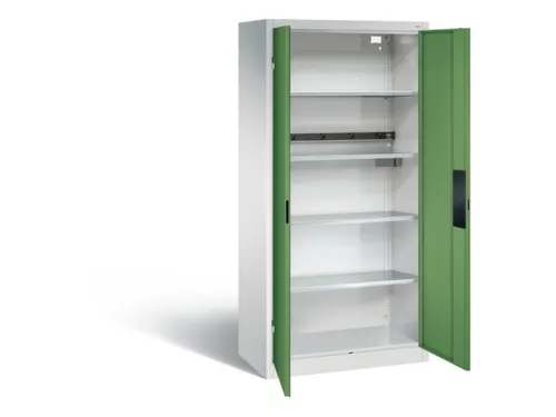 acculaadkast 1950x930x500mm 5stekkerdozen 230V cil.-slot front RAL6011