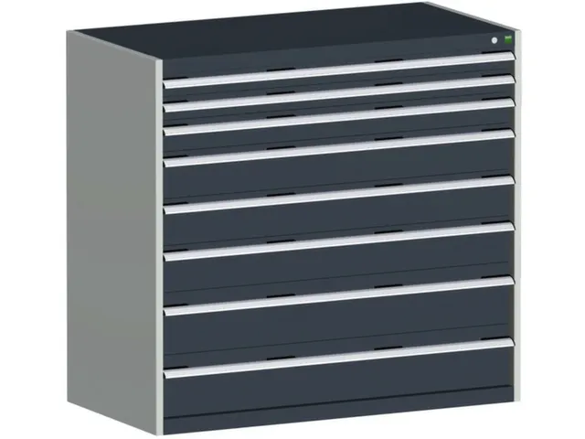 Ladekast 1200x1300x750mm 8laden 75kg Kleur RAL7016 Antraciet