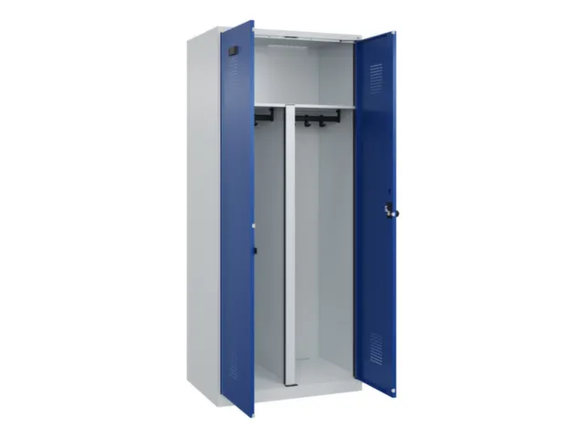 PBM-locker,HxBxD 1850x800x500mm,2vak,vak B 400mm,draaigrendel