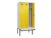 locker met bank,voor scheiding van kleding,HxBxD 2120x900x815mm,3vak