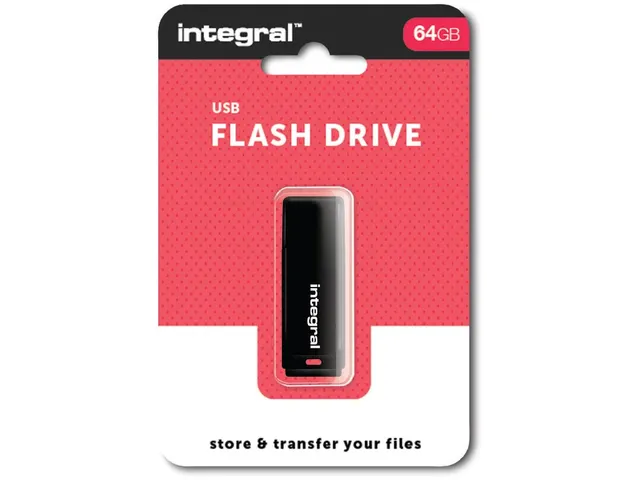 USB-stick 2.0, 64GB, zwart