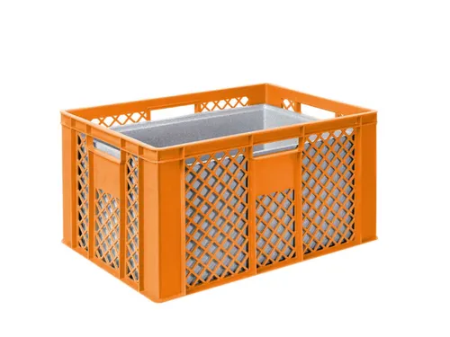 Euronorm-stapelbak,m. isoleerbox,HxLxB 320x600x400mm,63/35l,HDPE