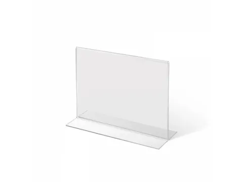 Folderhouder A5 T-Stand Acryl Liggend Voordeelbundel
