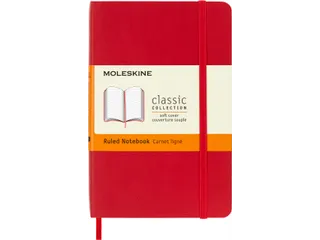 Moleskine Colored Soft Cover Classic Notebook A6 Notitieboek lijn Rood - 1