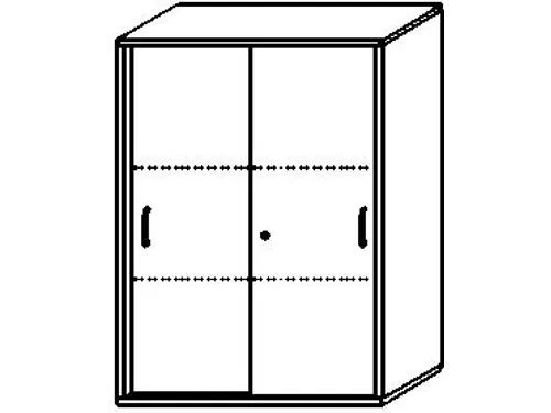 Schuifdeurkast 1150X800X430Mm Romp Onyxgrijs Decor Front Onyxgrijs