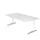 In hoogte verstelbaar bureau,HxBxD 680-850x2000x1000mm,blad wit