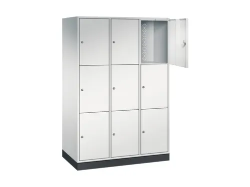 grootvolume-lockersysteem,RAL 7035,HxBxD 1950x1220x600mm,3x3vakken