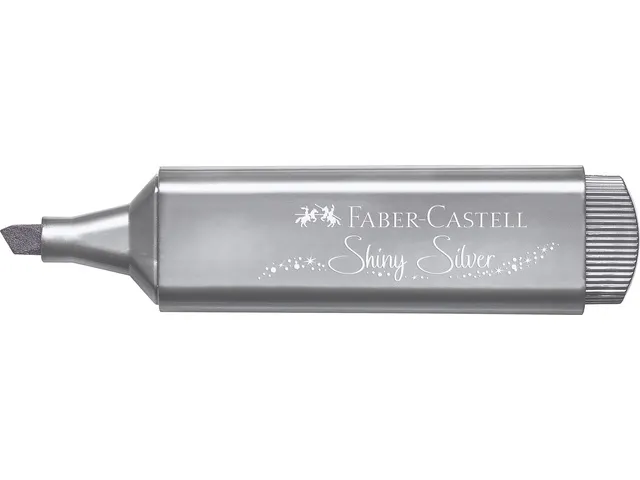 Tekstmarker Faber Castell Metallic zilver