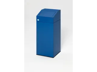 Afvalverzamelaar 45 liter HxBxD 790x320x320mm sticker papier Blauw - 2