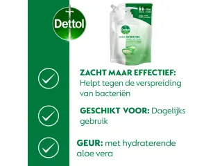 Dettol Handzeep Hydrating Aloe Vera navulling 500ml - 2