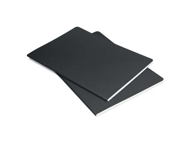 Notitieschrift Linescape Neo A5 2st.d.grijs/l.grijs lijn 68 pag 80gr.