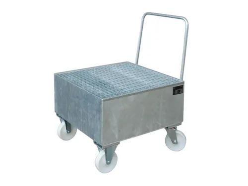 Mobiele Opvangbak Hxbxd 615X800X800Mm 1X200L Staand Verzinkt