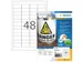 HERMA 9536 Weervast Outdoor folie-etiket A4 45,7x21,2mm Wit 1920 stuks