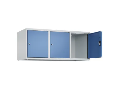 opzetkast,v. locker,3vak.,vak B 400mm,HxBxD 500x1200x500mm