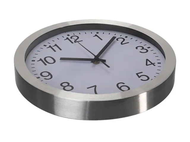 Aluminium Wandklok Ø 30cm cijferaanduiding DCF