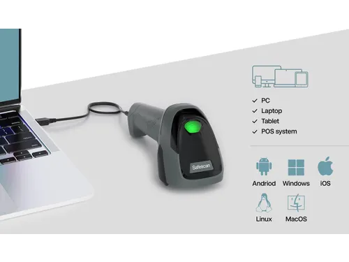 Safescan 310-W Barcodescanner 1D en 2D barcodes USB-A