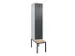locker met bank,voor scheiding van kleding,HxBxD 2120x400x815mm,1vak