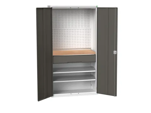 armoire modulaire HxlxP 2000x1050x550mm 2xtablette en acier 1tiroir(s)