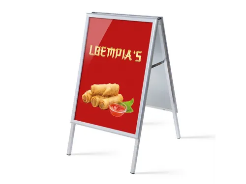 Stoepbord A1 complete set met print "Loempia's"