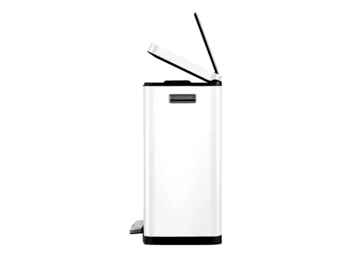 X-Cube pedaalemmer 45 Liter Wit Mat RVS
