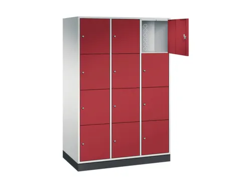 grootvolume-lockersysteem,RAL 7035/RAL 3003,HxBxD 1950x1220x600mm