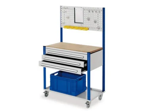 Verrijdbaar Werkstation 1730x1000x500mm Met Geperforeerde Plaat