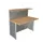 Balieprogramma Genua Basiselement Staal 1150x1160x700mm Beuken Decor