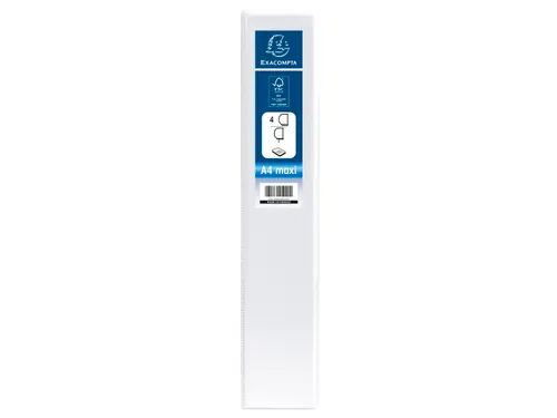 Ringmap Pp Personaliseerbaar Kreacover 4D-Ringen 50mm A4 Maxi Wit