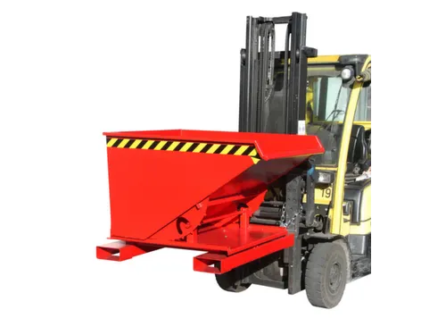 3-zijdig Kantelende Kiepbak 0.60m³ Rood 890x1010x1260mm