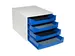 Module de classement Ecobox Office 4 tiroirs - Bleu nuit