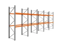 palletstelling,basis+4xaanbouw,HxBxD 3360x9725x1100mm,vakl. 3000kg