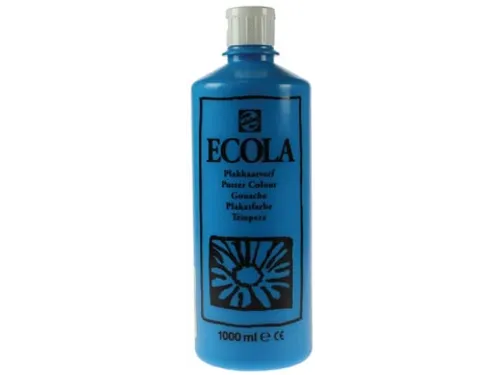 Plakkaatverf Ecola Flacon van 1000 ml Lichtblauw