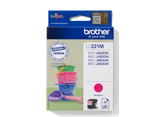 LC-221MBP Magenta Inktcartridge 260 pagina's