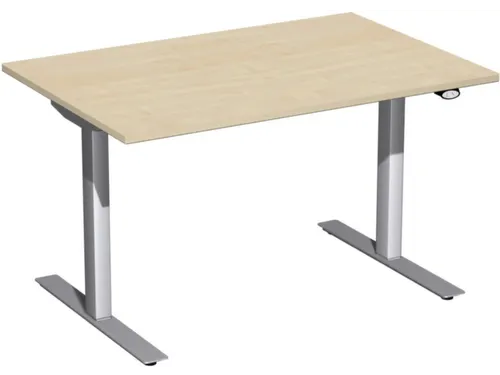 Elektrisch in hgte vst. zit-sta-bureau esdoorn 650-1250x1200x800mm