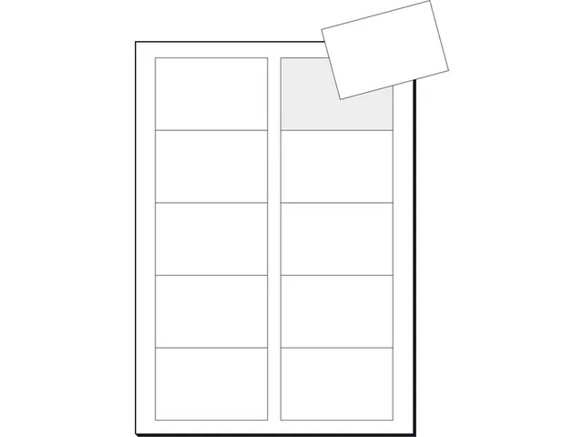 Visitekaartjes Sigel 225gr Gladde Zijden Wit 85x55mm