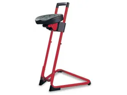 Esd Stahulp H 600-850mm Glijders Zwart PU Rood Staal