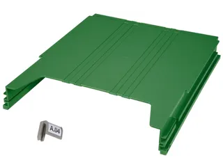 wandsorteerder,opbergvak,v. 34,HxBxD 42x262x302mm,plank(en) ABS,groen - 2
