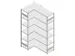 Rayonnage D'angle Hxlxp 2500X1060/1515X535Mm Charge Maxi/élément 900