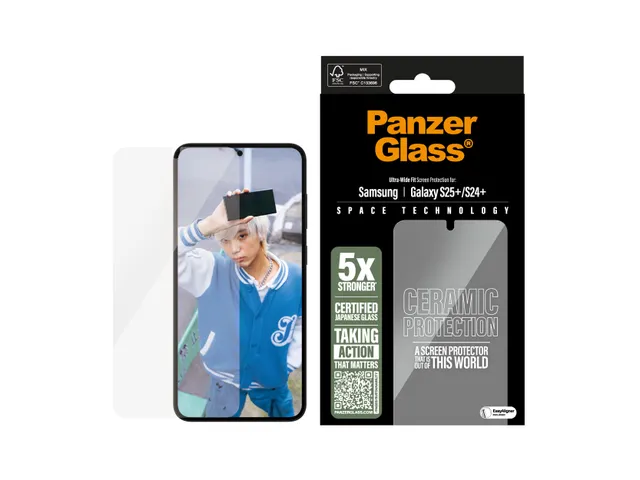 PanzerGlass Ceramic Screen Protector Samsung Galaxy S25+ | S24+ | U