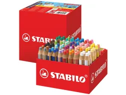 Kleurpotlood STABILO 882 woody 3-in-1 incl 4 slijpers 76 stuks assorti