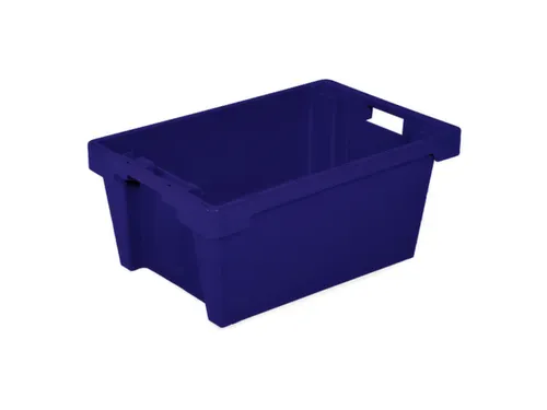 Euronorm Draaistapelbak 250x600x400mm Blauw 40l