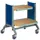 Mobiele Bijzettafel 900x610x950mm 2verstelbare/uitschuifbare Legborden