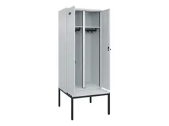 locker met bank,voor scheiding van kleding,HxBxD 2120x800x815mm,2vak