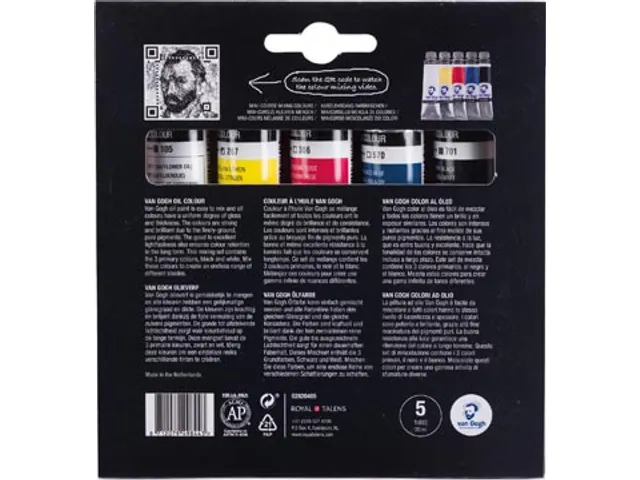 Olieverf, Primaire Mengset Van 5 X 40 Ml