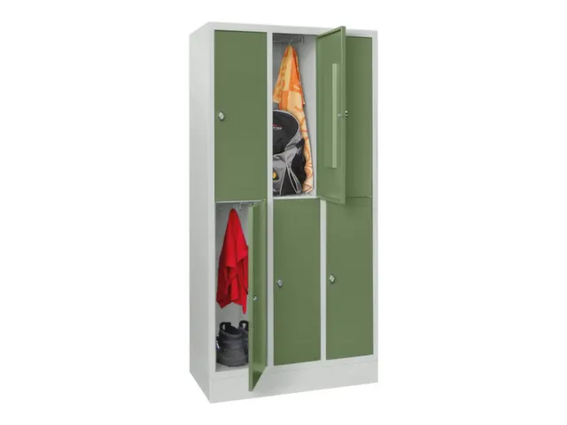 armoire multicases,HxlxP 855x900x500mm,RAL7035,face avant RAL6011