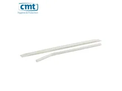 CMT Drinkrietjes flexibel plastic wit 21x0.6cm 10.000 Stuks